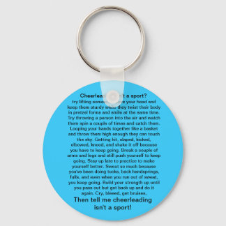 Cheerleading is a sport key ring