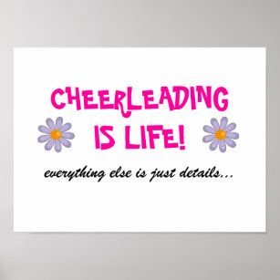 cheerleading is life poster