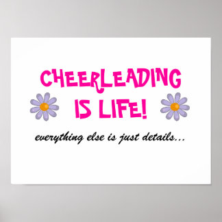 cheerleading is life poster