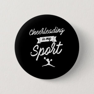 Cheerleading Is My Sports Cheerleader Cheering 6 Cm Round Badge