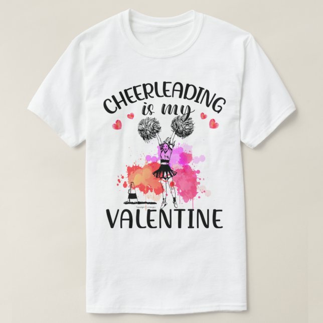 Cheerleading is my valentine TTA T-Shirt (Design Front)
