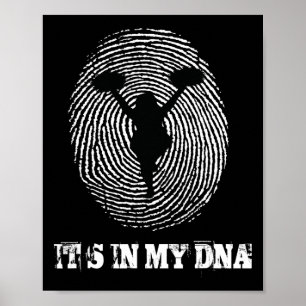 Cheerleading Its In My Dna Cheerleading Cheerleade Poster