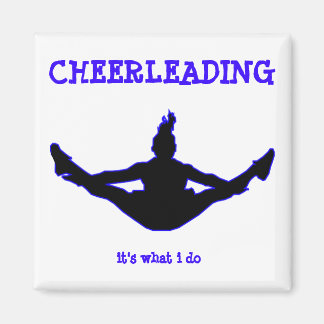 Cheerleading: it's what i do toe-touch key chain magnet