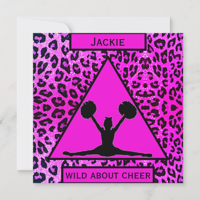 Cheerleading Leopard Wild About Cheer (Front)