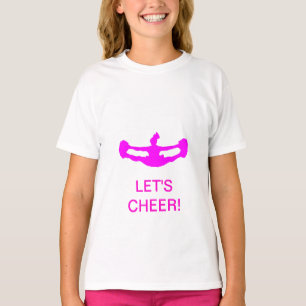 CHEERLEADING "LET'S CHEER!" Girl's Ring T-Shirt