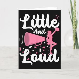 Cheerleading Little And Loud Cheerleader Team Squa Card