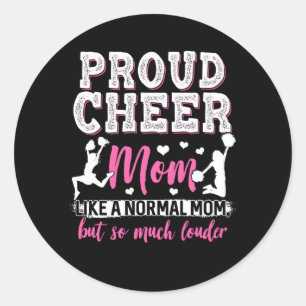Cheerleading Mum Cheer Mum Classic Round Sticker