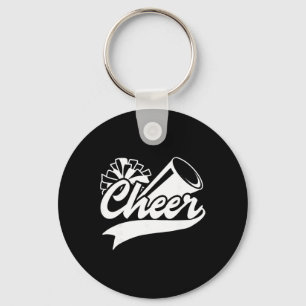 Cheerleading Peace Love Cheer Cheerleader Colors M Key Ring