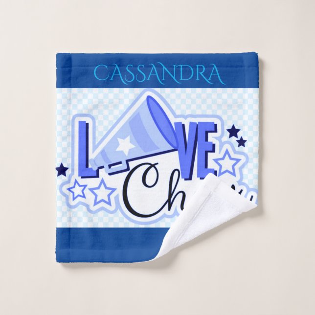 Cheerleading personalised wash cloth. cloth (Wash Cloth)