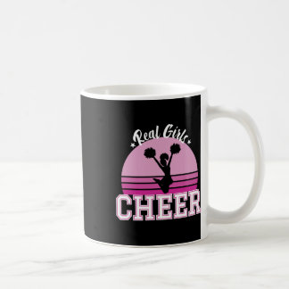 Cheerleading Real Girls Cheer Pompoms Cheerleader Coffee Mug
