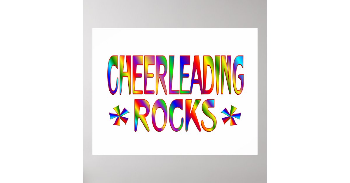 Cheerleading Rocks Poster | Zazzle