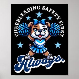Cheerleading Safety First - Always Promote Safe St Poster