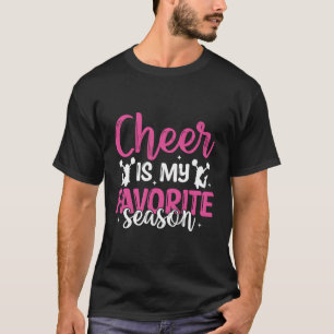 Cheerleading Saying Slogan - Cheer Is My Favourite T-Shirt