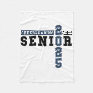 Cheerleading Senior Night Cheer Senior 2025 Gradua Fleece Blanket