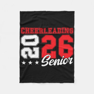 Cheerleading Senior Night Cheer Senior 2026 Gradua Fleece Blanket