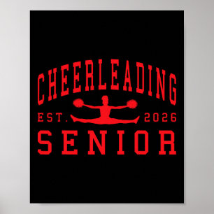 Cheerleading Senior Night Cheer Senior 2026 Gradua Poster