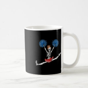 Cheerleading Skeleton Halloween Cheer Skeleton Che Coffee Mug