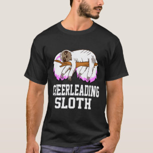 Cheerleading Sloth Cheerleading Player Sloth Lover T-Shirt