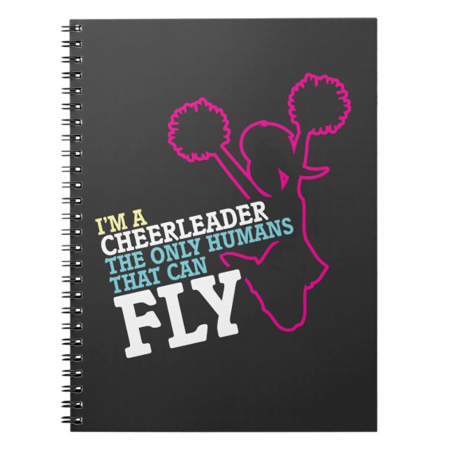 Cheerleading Sport Cheerleader Gift Notebook (Front)