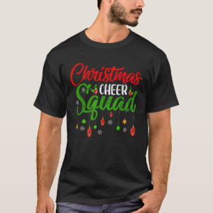 Cheerleading Sports Lover Christmas Cheer Squad  T-Shirt