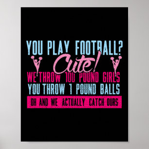 Cheerleading Sports School Cheer For Cheerleader Poster
