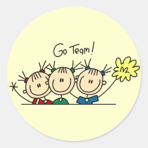 Cheerleading Squad T-shirts and Gifts Classic Round Sticker
