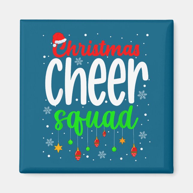 Cheerleading Srts Lover Christmas Cheer Squad  Magnet (Front)