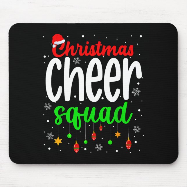 Cheerleading Srts Lover Christmas Cheer Squad  Mouse Mat (Front)