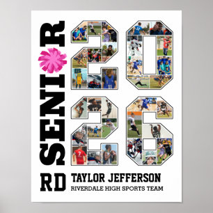 Cheerleading Team Senior 2026 Sports Photo Collage Poster