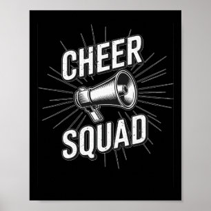 Cheerleading Team Women Girls Matching Cheer Squad Poster