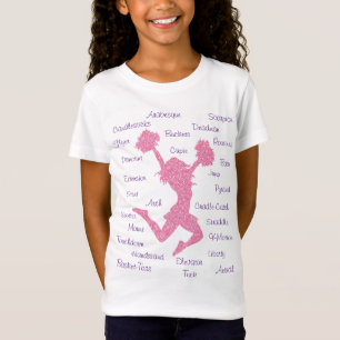 Cheerleading Terms Typography T-Shirt