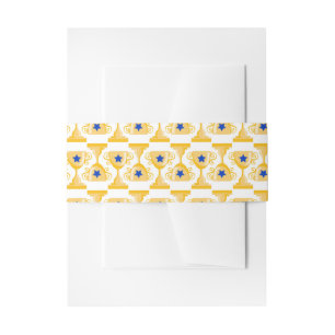 Cheerleading Trophy Blue Star Tournament Winning Invitation Belly Band