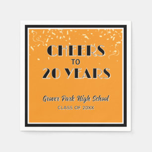 Cheers! 20 Year Class Reunion  Napkin