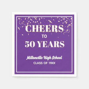 Cheers! 50 Year Class Reunion  Napkin