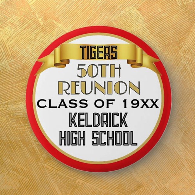 Cheers! 50th Class Reunion custom  Button (Creator Uploaded)