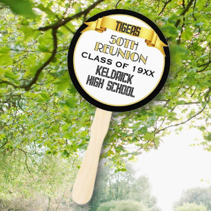 Cheers! 50th Class Reunion custom Hand Fan