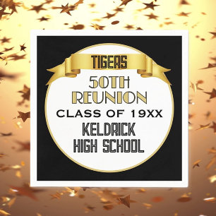Cheers! 50th Class Reunion custom party Napkin