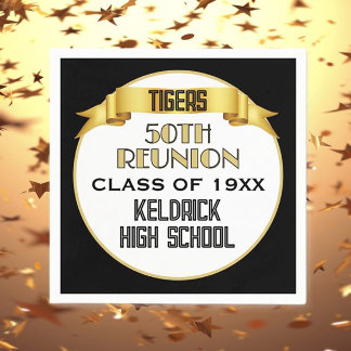 Cheers! 50th Class Reunion custom party Napkin