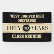 Cheers! 50th Reunion Celebration Banner