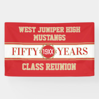 Cheers! 50th Reunion Celebration Banner
