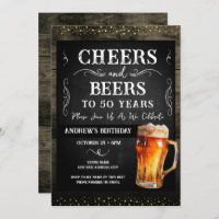Cheers and Beers 50th Birthday Party Budget