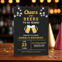 Cheers And Beers 60 Years Birthday Party