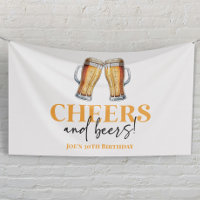 Cheers and Beers Beer Glass Birthday Party