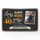 Cheers and Beers Birthday Photo Banner - 2.5'x4'