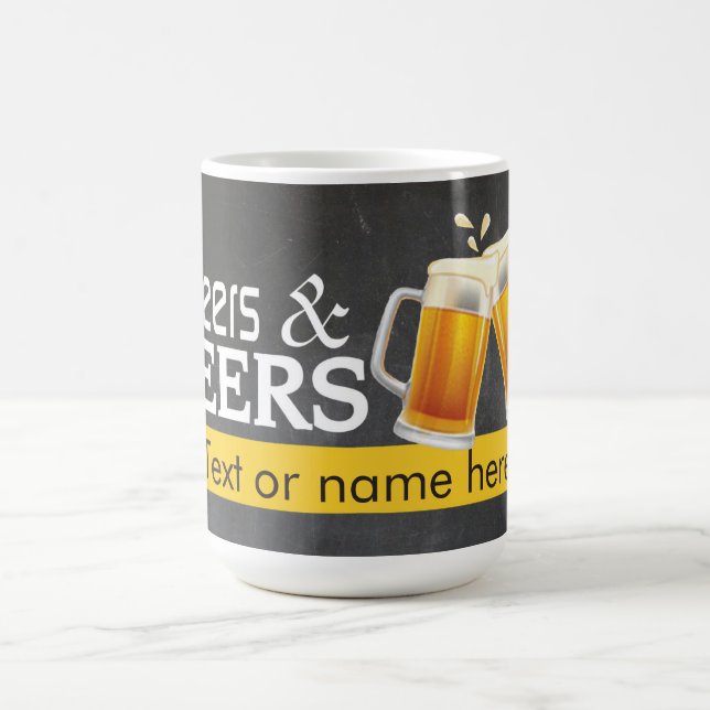 Cheers and Beers Chalkboard coffee mug (Center)