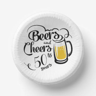 Cheers and Beers Paper Plate