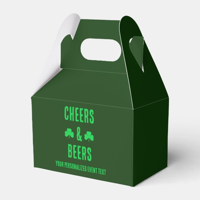 Cheers and Beers Party Event Favour Box (Front Side)