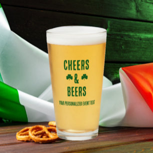 Cheers and Beers Party Event Glass