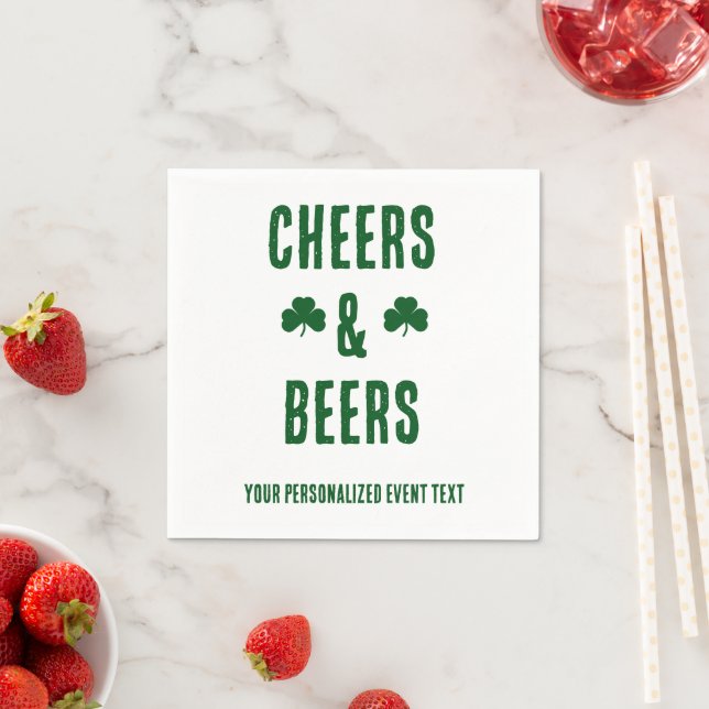Cheers and Beers Party Event Napkin (Insitu)