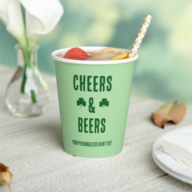Cheers and Beers Party Event Paper Cups (Insitu)